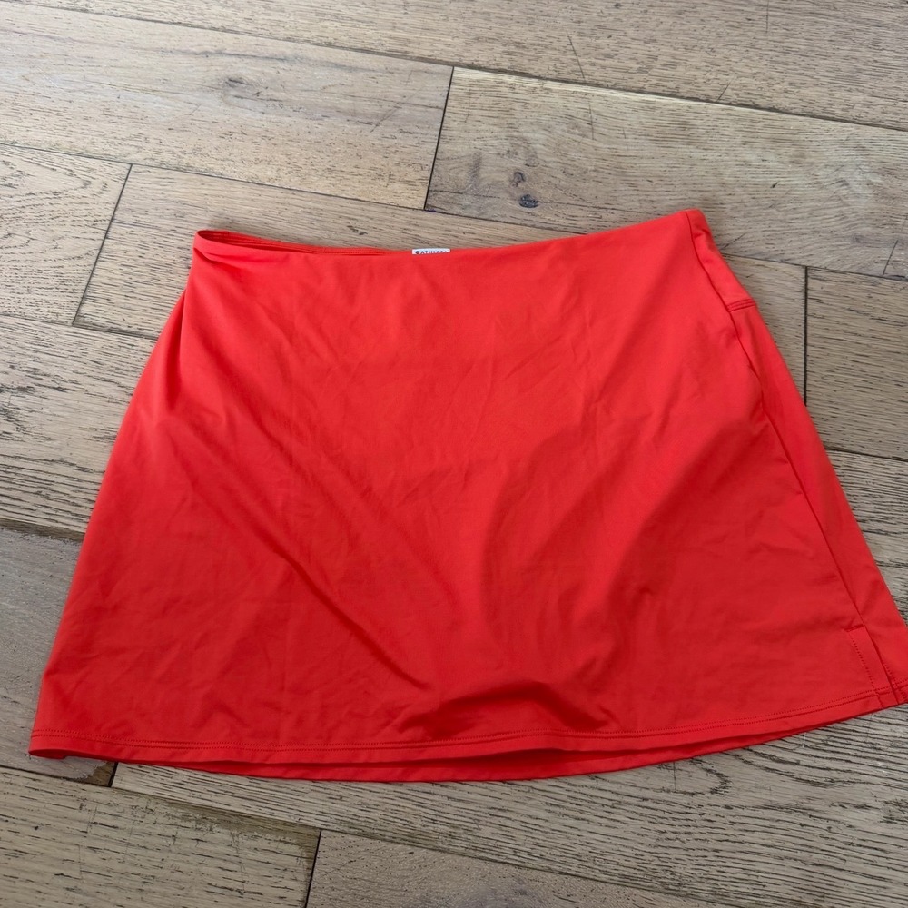 Athleta Womens Active Skort Size Large‎ Built In Liner Zip Pocket (461)
